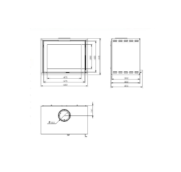 Fireplace Technical Drawing