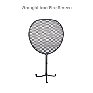GC FIRES - Earthfire Ceramic Pot - Wrought iron Fire Screen