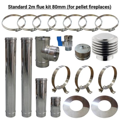 GC Fires_Standard 2m flue kit 80mm (for pellet fireplaces)