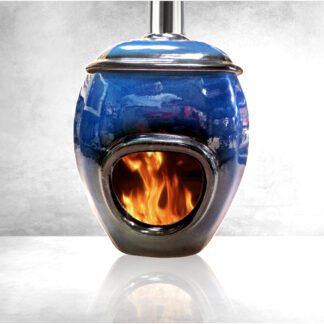 Earthfire fireplace blue - GC Fires