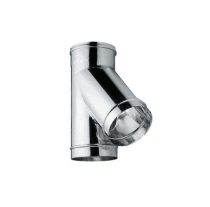 GC Fires Ypiece - single wall - flue parts & installation - 304 stainless steel - Atritube - flue installation - fireplaces