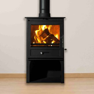 Sentinel Ottawa Compact with log stand - steel closed combustion fireplace (4)
