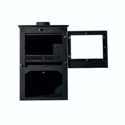 Sentinel Ottowa Square with log stand - steel closed combustion fireplace (8)