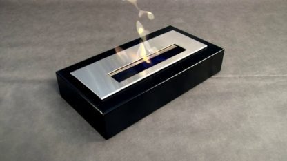 GC Fires - Kratki India Max Black Bioethanol Fireplace - freestanding - no chimney