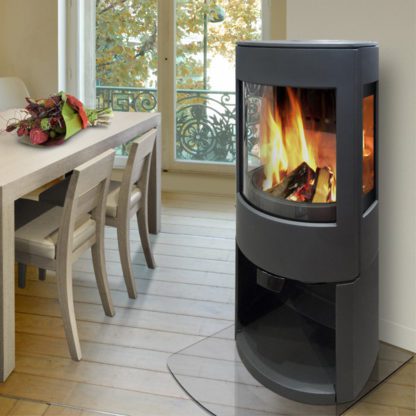 Dovre - Astroline 4CB WB - cast iron closed combustion fireplace - 8-10kW - woodburning - 3 sided glass (3)