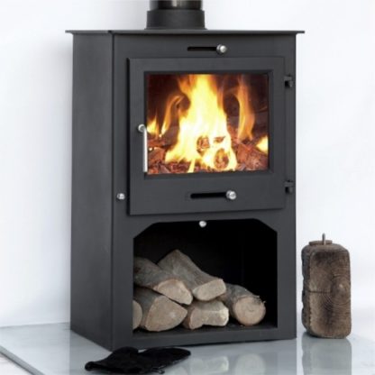 Northern Flame Azar 12kw log stand - Ecosy Design - multifuel closed combustion fireplace (1)