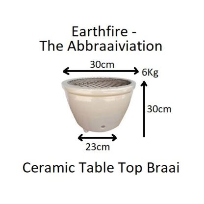 Earthfire -The Abbraaiviation - ceramic table top braai (2)