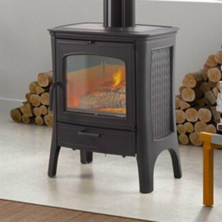 GC Fires - Hergom - E-20 NS - 12kW- closed combustion fireplace - freestanding cast iron (1)