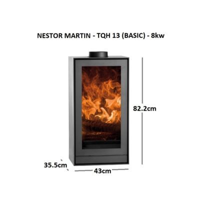 GC Fires - Nestor Martin - TQH-13 - 8 kW - wood-burning closed combustion fireplace - basic (3)