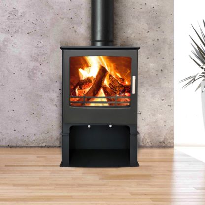 GC Fires - Sentinel Ottawa Square 8 log stand - 8.4kW - mutlifuel closed combustion fireplace (1)