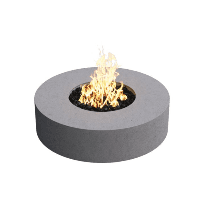 GC Fires - SAFire Sirca Concrete Firepit - Outdoor Patio Gas Heating - freestanding (1)