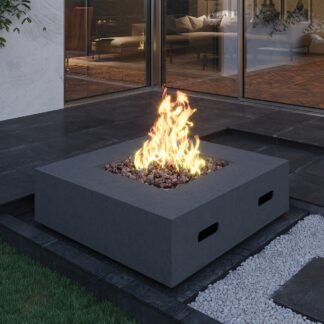 GC Fires - SAFire Squaire Firepit - Outdoor Gas Patio Heating - Lightweight -freestanding (1)