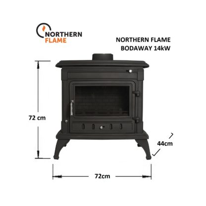 GC Fires - Northern Flame Bodaway 14kW- cast-iron - multifuel - closed combustion fireplace (3)
