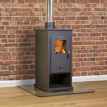 GC Fires - Pure Stoves Mini BL 5kW - wood-burning closed combustion fireplace - steel (1)