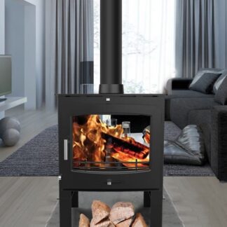 GC Fires - Sentinel Ottawa DS Tunnel with Log Stand 11kW - multifuel closed combustion fireplace (2)