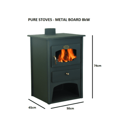 GC Fires - Pure Stoves - Metal Board - wood-burning closed combustion fireplace dimensions (3)