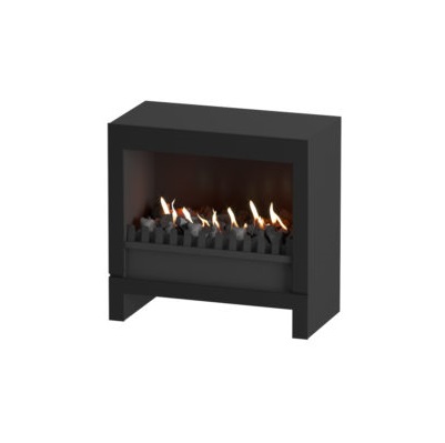 GC Fires - SAFire Baiona 700 Freestanding Gas Fireplace - steel (1)