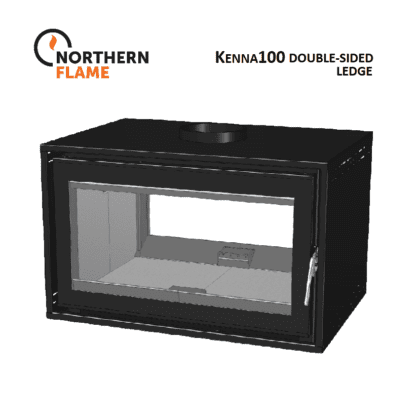 GC Fires - Northern Flame Kenna 100 Double-Sided Ledge - 15kW - Eco-Design 2022 - Closed combustion fireplace (1)