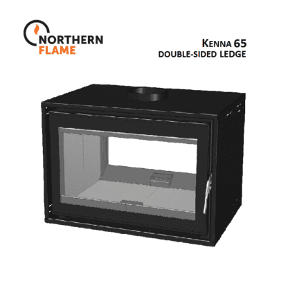 GC Fires - Northern Flame Kenna 65 Double-Sided Ledge - 10kW - Eco-Design 2022 - Closed combustion fireplace (1)