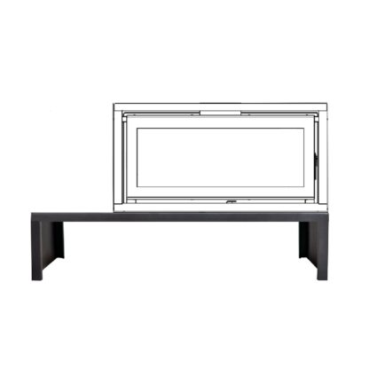 Northern Flame-Kenna 100 Double-sided Freestanding - bench stand - 15.2kW closed combustion fireplace - Eco-design (3)
